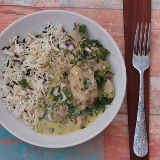 Kancho Lonka Murgi – Green Chili and Cilantro Chicken