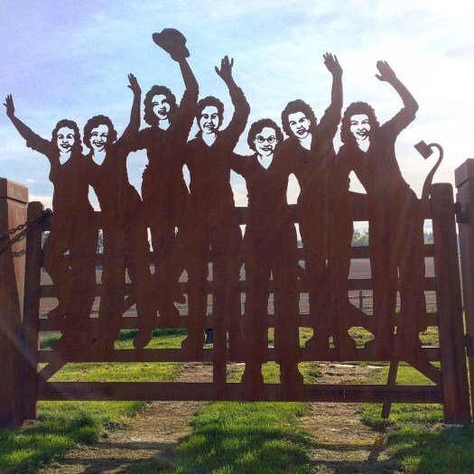 The Women's Land Army Memorial in Clochan, or Land Girls Gate - Ailish Sinclair, author