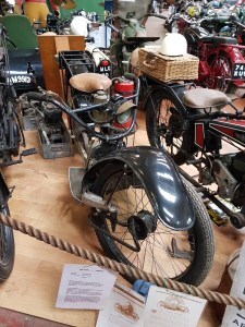 1920s motorcycle in the Llangollen Museum