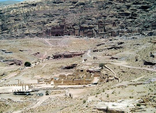 a ruined desert city