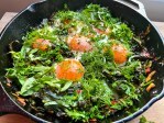 eggs on a green blanket