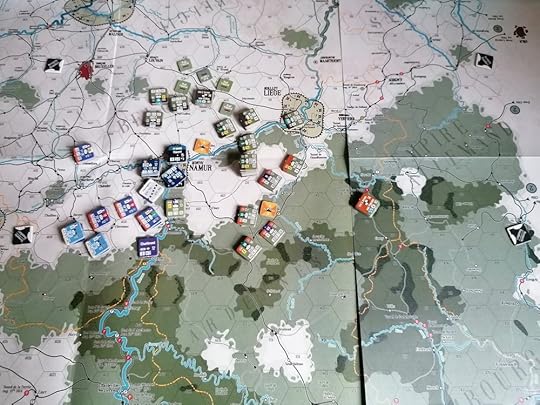 Photo of the initial set up of scenario 8 of 1914