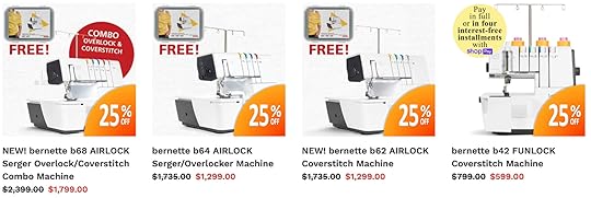 bernette Serger Overlock and Coverstitch Machines