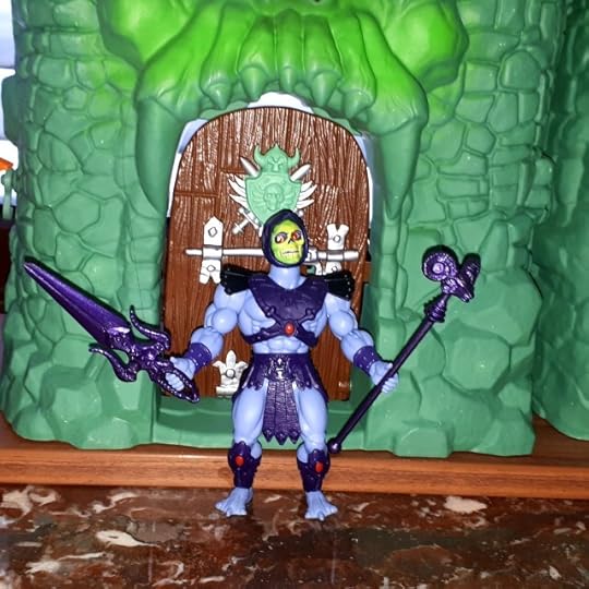 Skeletor in front of Castle Grayskull