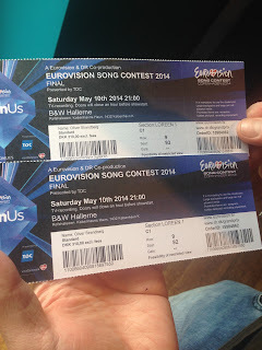 Two tickets to the Eurovision Final in Copenhagen, Saturday May 10th, 2100 at B&W Hallerne.