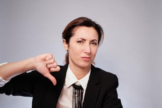 freelancer with thumbs down for a prospective cient