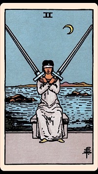Two of Swords (Upright) | Tarot Card of the Day