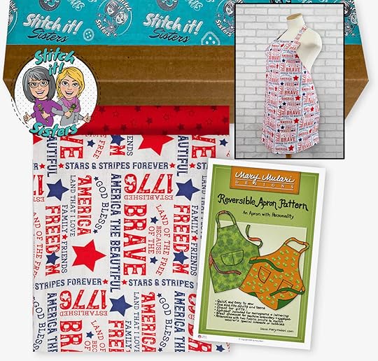 MMRPFRABB_02 Mary Mulari's Red Patriotic Favorite Reversible Apron Bundle Box Available at ShopNZP.com