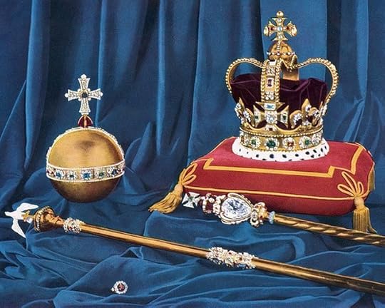Photo of the Crown Jewels incorporating part of the Cullinan diamond