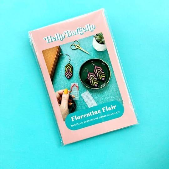 Hello Bargello Earring Kit, featured in the YarnYAY! 5th Anniversary Box