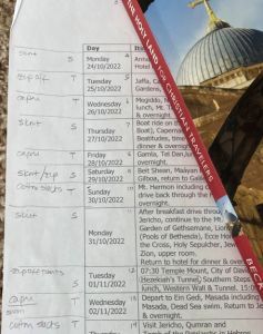 Plotting what clothes to wear travel hack