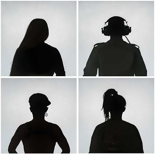 Grid of four silhouettes of various figures