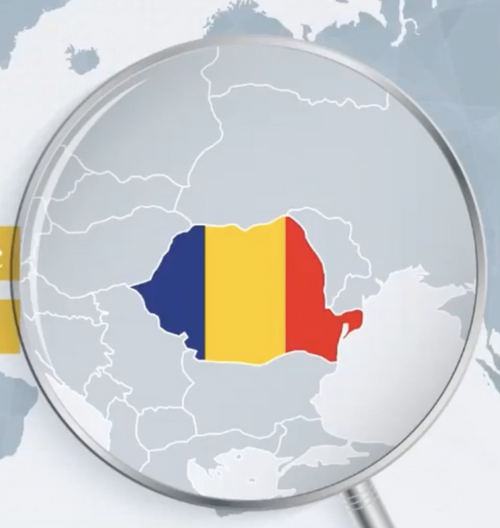 magnifier over a map