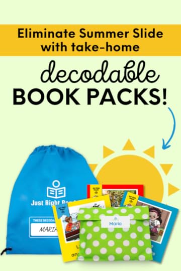 Reduce summer slide with take home decodable book packs!