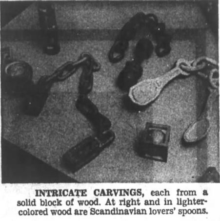 Walter's carved spoons 1973