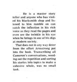 Blacksmith of Fallbrook snippet