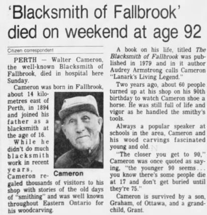 Walter's obit
