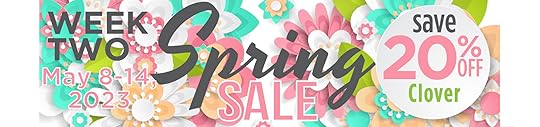 SPRING Sale Week Two Clover 20 Percent Off Shopify Banner