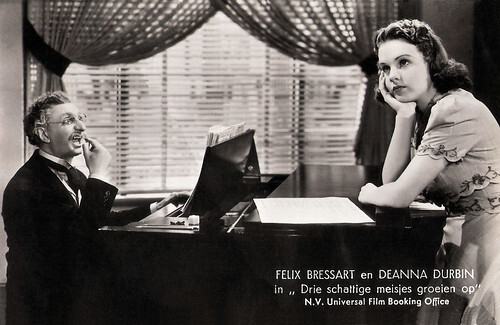 Felix Bressart and Deanna Durbin in Three Smart Girls Grow Up (1939)