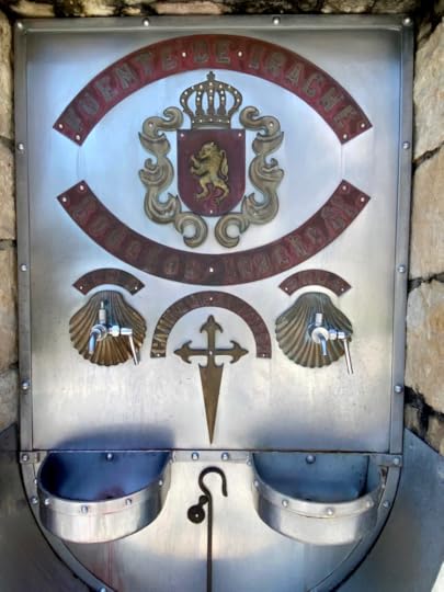 The free wine fountain on the Camino de Santiago (Navarra, Spain)