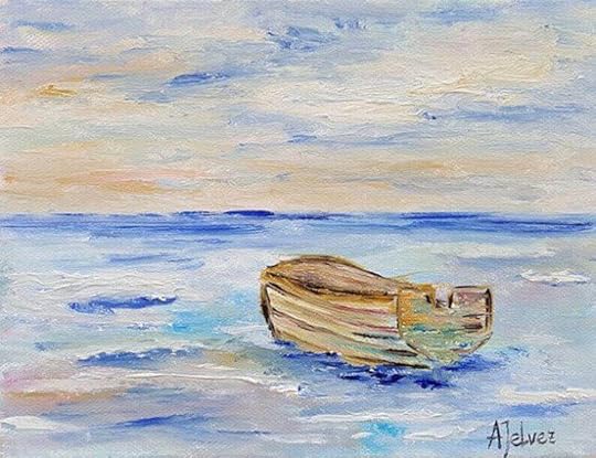 قایق کوچک بر پهنه‌ی آبی‌ها - مسعود بربر