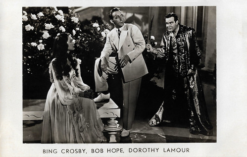 Bing Crosby, Bob Hope and Dorothy Lamour in Road to Morocco (1942)