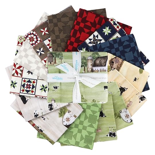 NEW Barn Quilts Fabric Fat Quarter Bundle available at Nancy Zieman Productions at ShopNZP