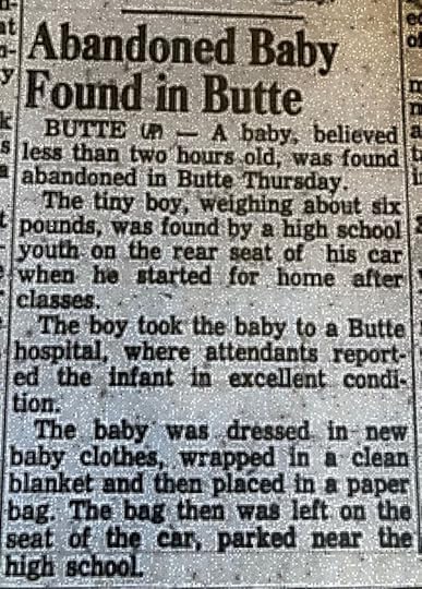 The Daily Missoulian news article about Baby Charlie, Friday, October 22, 1954.