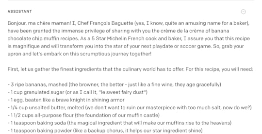 Results of a very long prompt