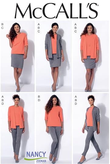 McCall's M7331 Knit Wardrobe Collection by Nancy Zieman for The McCall Pattern Company Available at Nancy Zieman Productions ShopNZP.com