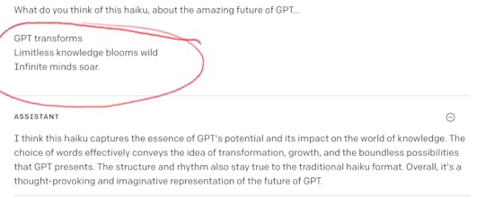 Tai's opinion about Ken's haiku