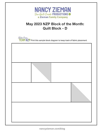 May 2023 NZP Block of the Month Planner