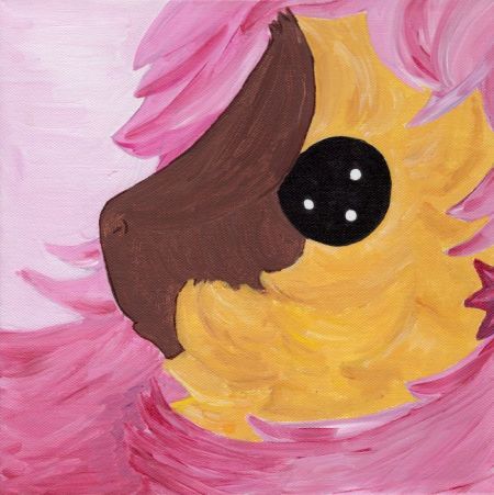 Rachel E Smith guinea pig painting