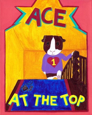 Rachel E Smith guinea pig painting