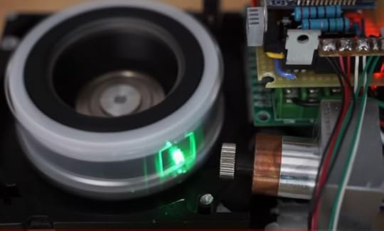 Making A Laser Projector From An Old Hard Drive