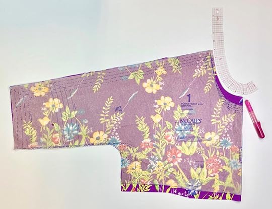 Sew a Quick Spring Dress and alter neckline with Clover's Curve Ruler Set