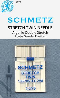 Schmetz Stretch Twin Needle 4.0, Size 75 available at ShopNZP.com