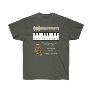 Sculptlings Collectable Clothing Line Octy the Octopus Baby Onesie Pink Gus the Guitarist Mens Music Shirt Charcoal