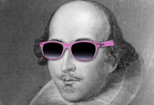 Shakespeare with pink sunglasses, Kristen Lamb, aspiring