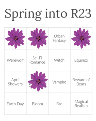 SOS book shelf bingo card