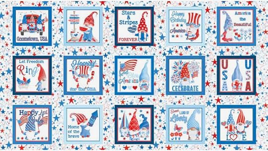 All American Gnomes Fabrics and Fabric Panels available at Nancy Zieman Productions at ShopNZP.com