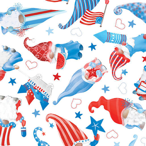 All American Gnomes Fabrics available at Nancy Zieman Productions at ShopNZP.com