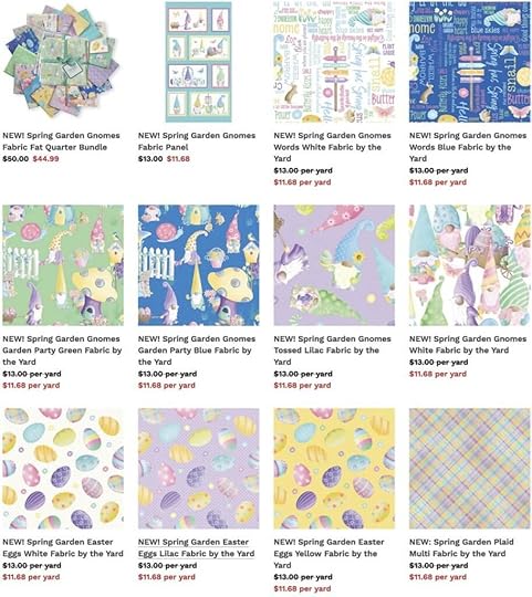 NEW! Spring Garden Gnomes Fabric Available at Nancy Zieman Productions at ShopNZP.com.