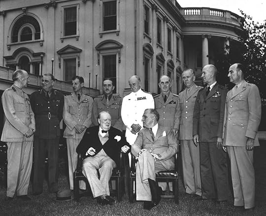 Franklin Roosevelt and Winston Churchill at the White House during the Trident Conference, Washington DC, 24 May 1943 (Franklin D. Roosevelt Presidential Library and Museum)