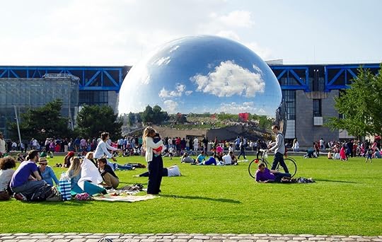 Parc de la Villette in Paris where there are outdoor movie screenings in the summer