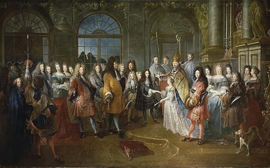 The wedding of Louis of France, Duke of Burgundy, to Marie-Adélaide of Savoy in 1697.