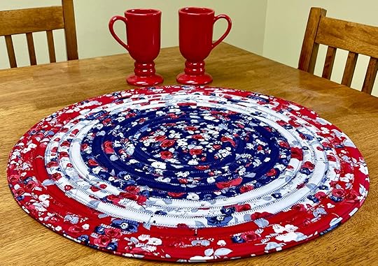 Patriotic Table Topper Sewing Tutorial by the Stitch it! Sisters at The Nancy Zieman Productions Blog