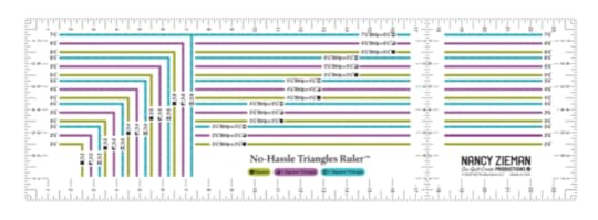 NEW! No-Hassle Triangles Ruler by Nancy Zieman Productions Available at ShopNZP.com