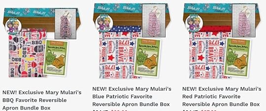 Exclusive Mary Mulari's Favorite Reversible Apron Bundle Boxes available at Nancy Zieman Productions at ShopNZP.com
