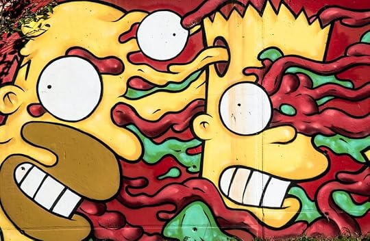 homer simpson street art
